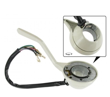 Turn signal switch sandstone colored Beetle: standard models 8.1960 until 1961 (VIN 3 856 471) export models 8.1960 until 8.1961